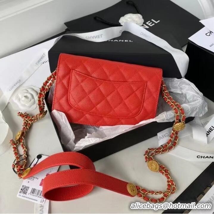 Famous Brand Chanel SMALL FLAP BAG AP2840 Red