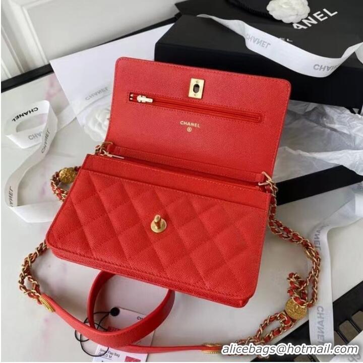 Famous Brand Chanel SMALL FLAP BAG AP2840 Red