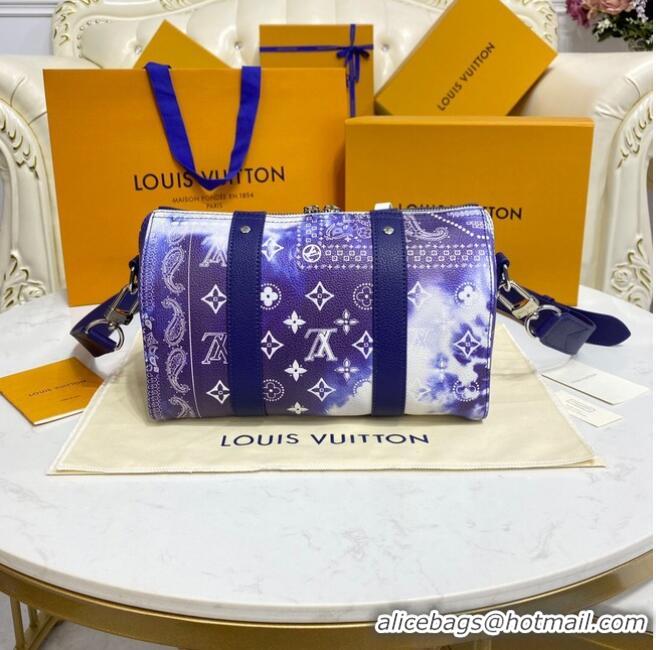 Well Crafted Louis vuitton CITY KEEPALL M20555 Blue