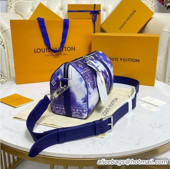 Well Crafted Louis vuitton CITY KEEPALL M20555 Blue