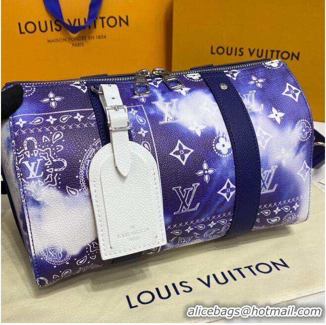 Well Crafted Louis vuitton CITY KEEPALL M20555 Blue