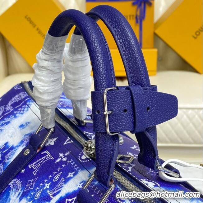 Youthful Louis Vuitton KEEPALL 50B M20558 Blue