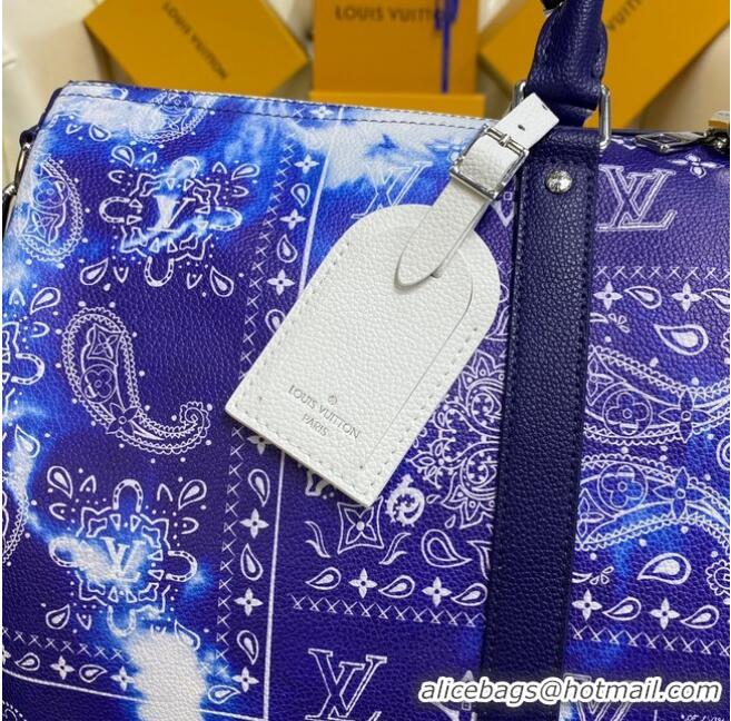 Youthful Louis Vuitton KEEPALL 50B M20558 Blue