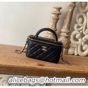 Good Taste Chanel mini Shoulder Bag Lambskin & Gold-Tone Metal 81208 black