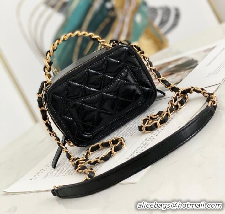 Modern Classic Chanel mini Shoulder Bag Lambskin & Gold-Tone Metal AS2178 black