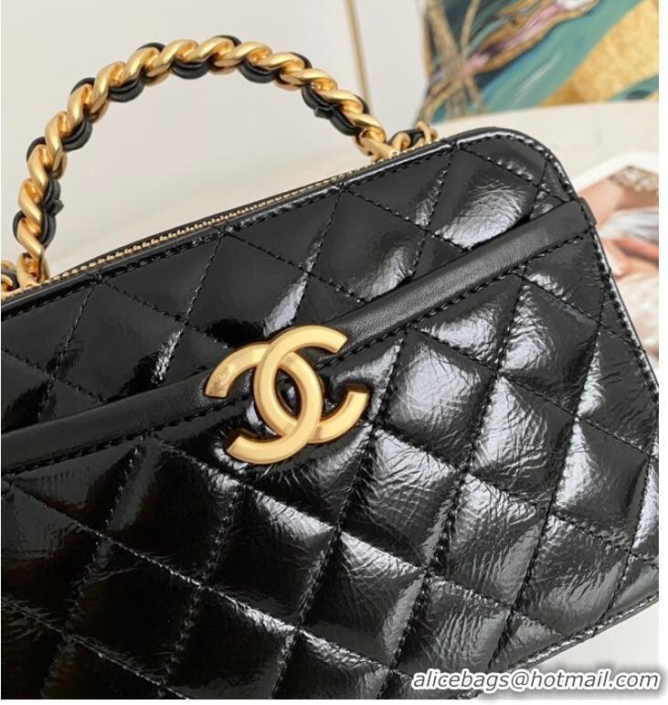 Luxurious Cheap Chanel mini Shoulder Bag Lambskin & Gold-Tone Metal AS2179 black