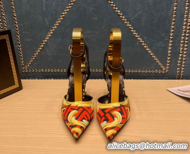 Duplicate Versace x Fendi Fendace First High Heel Pumps 9cm Red 062191