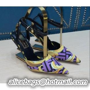 Shop Duplicate Versace x Fendi Fendace First High Heel Pumps 9cm Purple 062192