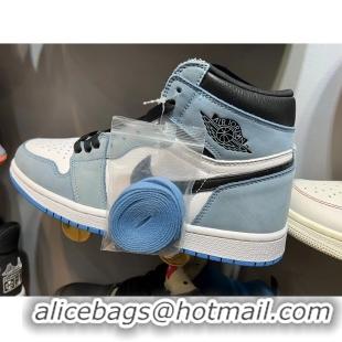 Promotional Nike Jordan 1 Retro High Sneakers White University Blue Black NK8123 2022 (For Women and Men)