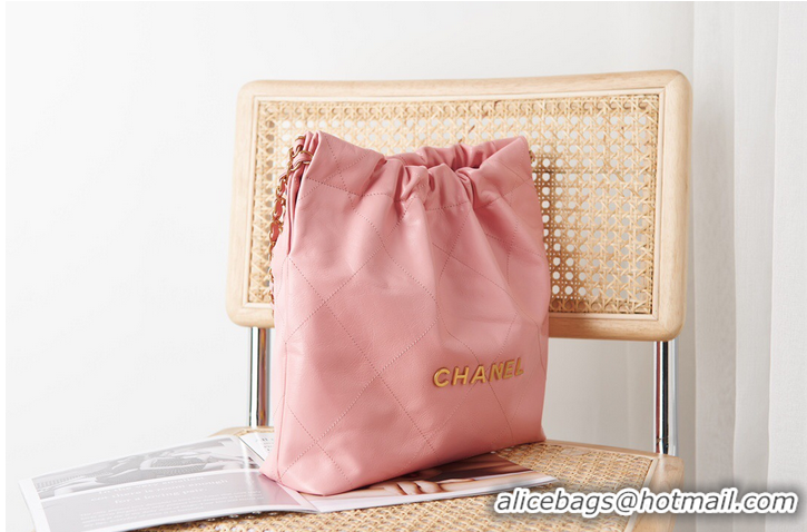 Reasonable Price CHANEL 22 SMALL HANDBAG AS3260 pink