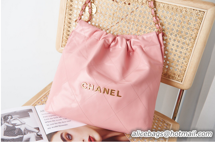 Reasonable Price CHANEL 22 SMALL HANDBAG AS3260 pink