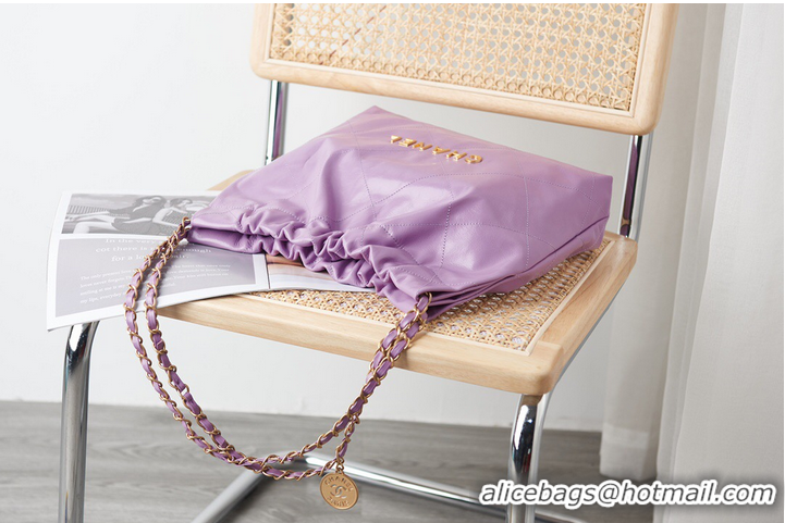 Hot Sell Cheap CHANEL 22 HANDBAG AS3260 Purple