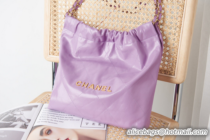 Hot Sell Cheap CHANEL 22 HANDBAG AS3260 Purple