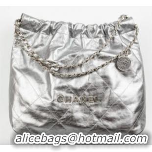 Super Quality CHANEL 22 HANDBAG AS3260 Silver