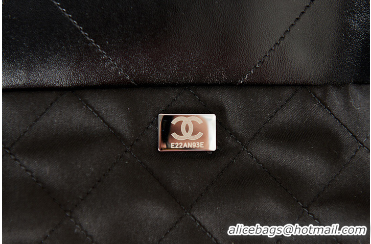 Good Product CHANEL 22 HANDBAG Calfskin & Silver-Tone Metal AS3261 Black