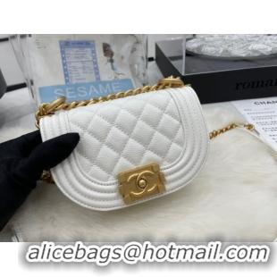 Traditional Specials CHANEL MESSENGER BAG MINI BOY AS3315 white