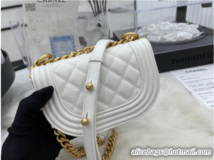 Traditional Specials CHANEL MESSENGER BAG MINI BOY AS3315 white