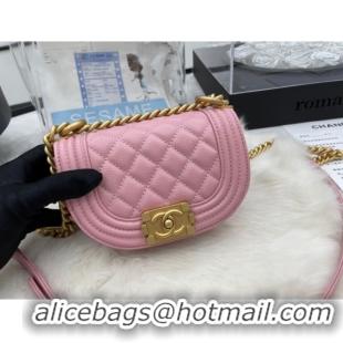 Shop Promotional CHANEL MESSENGER BAG MINI BOY AS3315 pink