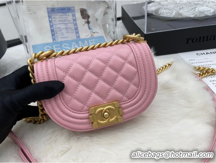 Shop Promotional CHANEL MESSENGER BAG MINI BOY AS3315 pink