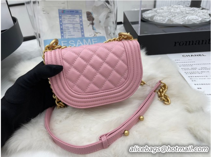 Shop Promotional CHANEL MESSENGER BAG MINI BOY AS3315 pink