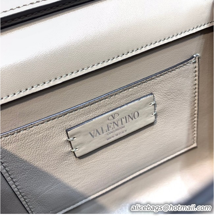 Top Quality VALENTINO GARAVANI VSLING Shiny diamond Mini totebag XW2B0G9 Pearlescent grey