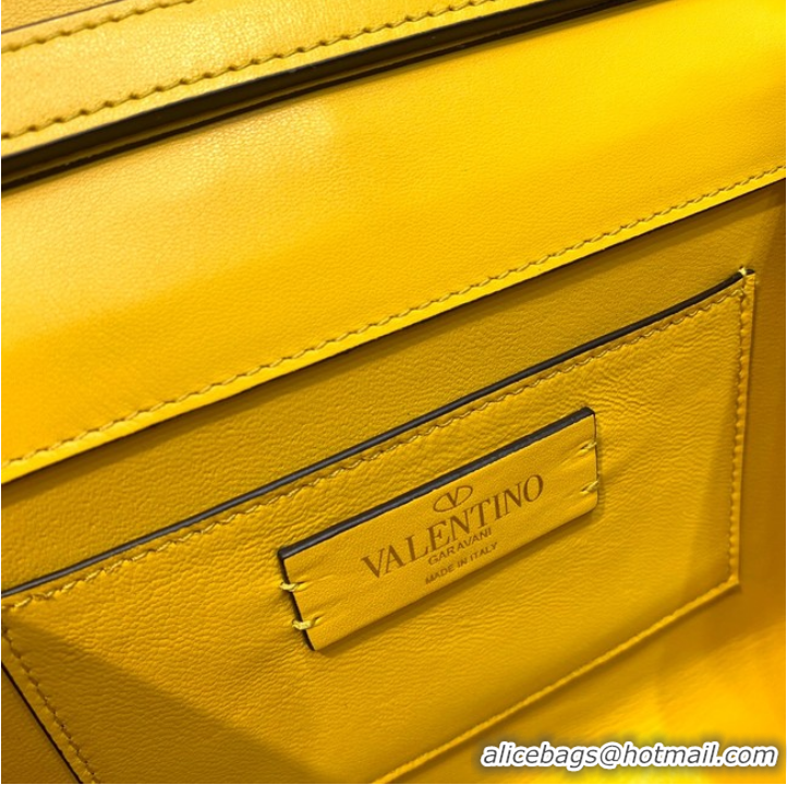 Well Crafted VALENTINO GARAVANI VSLING Shiny diamond Mini totebag XW2B0G9 yellow