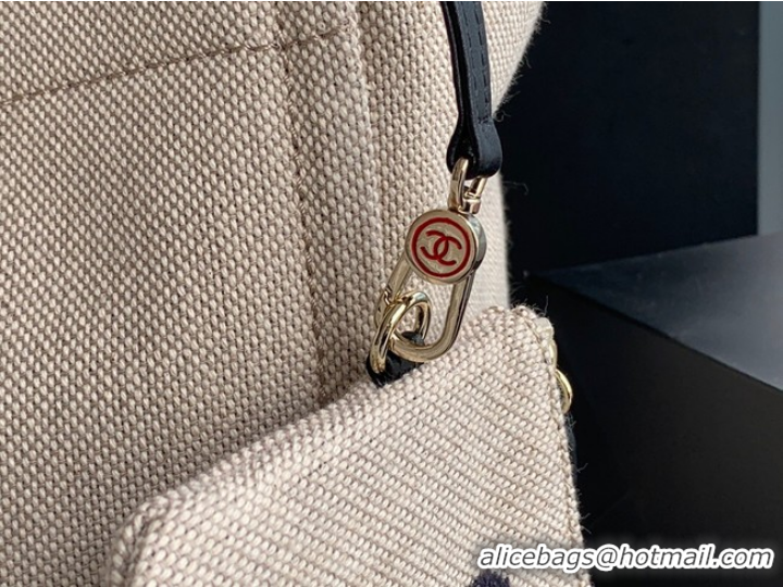 Fashion Best Chanel Canvas Tote Shopping Bag B66941 Beige