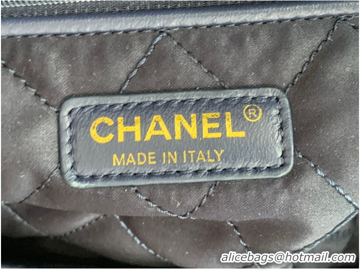 Classic Specials CHANEL 22 HANDBAG Denim AS3260 blue&white