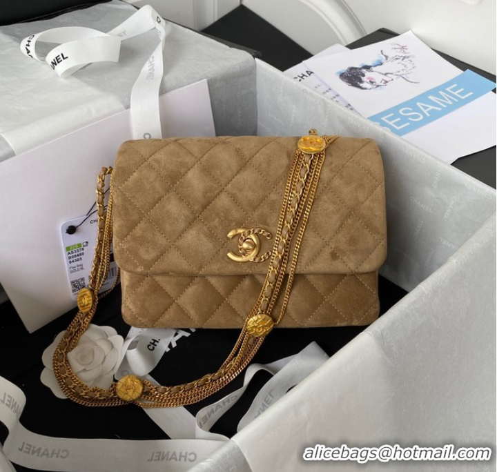 Super Quality Chanel MINI FLAP BAG AS3378 brown