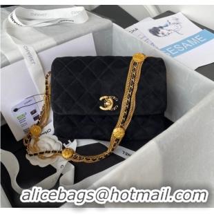 Luxury Cheap Chanel MINI FLAP BAG AS3378 black