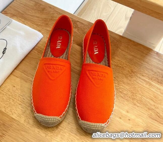 Pretty Style Prada Logo Canvas Espadrilles 2072204 Red