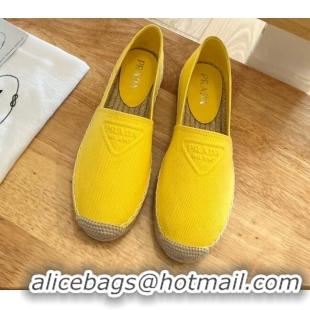 Top Grade Prada Logo Canvas Espadrilles 2072204 Yellow