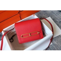 Modern Classic Hermes Roulis 19cm Evercolor 9D H9003 red&Gold