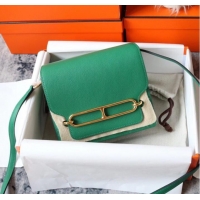 Good Product Hermes Roulis 19cm Evercolor 9D H9003 green&Gold