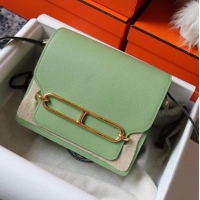 Shop Design Hermes Roulis 19cm Evercolor 9D H9003 light green&Gold