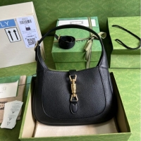 Reasonable Price Gucci Jackie 1961 small natural grain bag 636709 Black