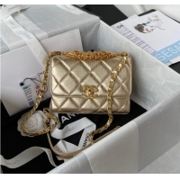 Promotional Chanel MINI FLAP BAG AS3239 gold