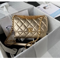 New Style Chanel SMALL FLAP BAG AS3241 gold