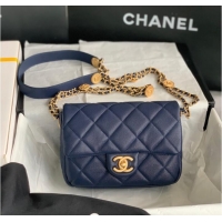 Good Product Chanel SMALL FLAP BAG AS3369 Royal Blue