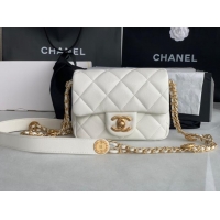 Well Crafted Chanel MINI FLAP BAG AS3368 white