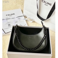 Top Quality Celine MEDIUM AVA CHAIN IN SMOOTH CALFSKIN 199583 BLACK