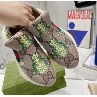 Duplicate Gucci Pineapple Print Slip-on Sneakers 2052610