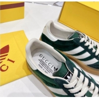 Popular Style adidas x Gucci Gazelle Suede Low-top Sneakers 070248 Green