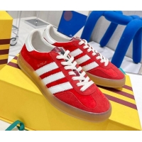 Good Product adidas x Gucci Gazelle Suede Low-top Sneakers Red 070253