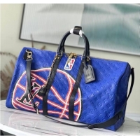 Super Quality Louis Vuitton KEEPALL BANDOULIERE 55 M21105 blue