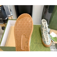 Best Price Gucci GG Canvas High-top Sneakers Blue/White 070267