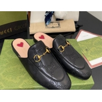 Purchase Gucci GG Matelasse Princetown Flat Slipper 699901 Black