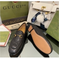 Best Product Gucci GG Matelasse Lambskin Princetown Loafers Black 070274