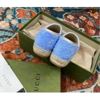 Cheap Price Gucci Towel Espadrilles Blue 071896