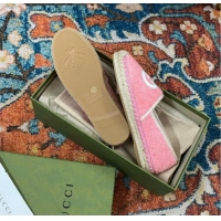 Original Cheap Gucci Towel Espadrilles Pink 071898